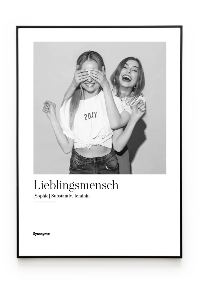 Bilderrahmenschwarzgerade Hochformat