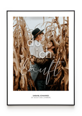 Bilderrahmenschwarzgerade Hochformat