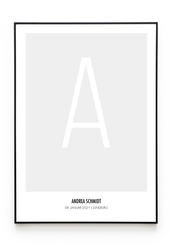 Bilderrahmenschwarzgerade Hochformat