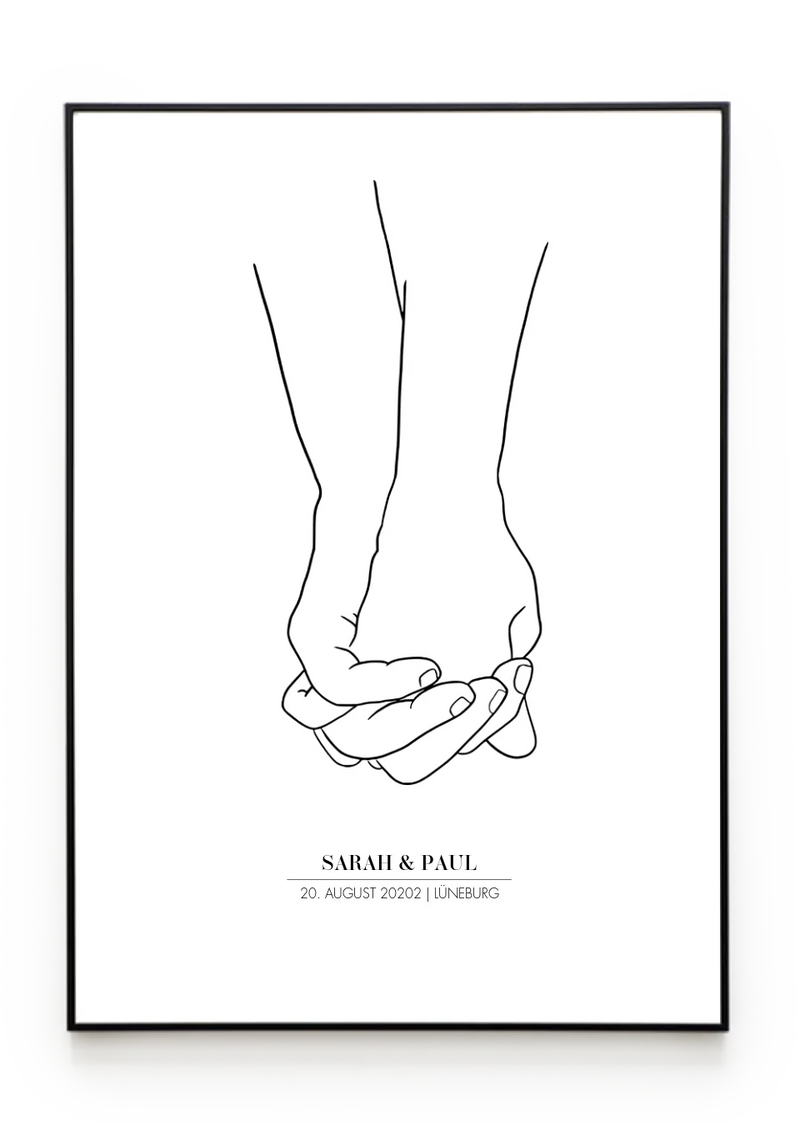 Bilderrahmenschwarzgerade Hochformat