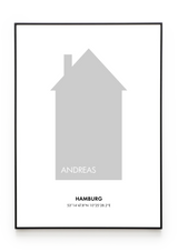 Bilderrahmenschwarzgerade Hochformat