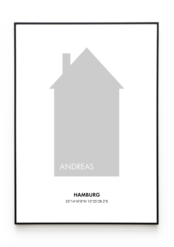 Bilderrahmenschwarzgerade Hochformat