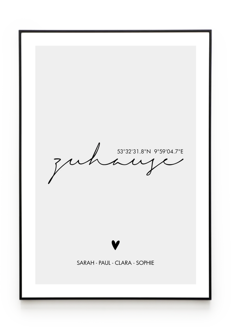 Bilderrahmenschwarzgerade Hochformat