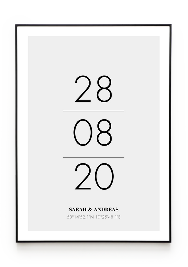 Bilderrahmenschwarzgerade Hochformat