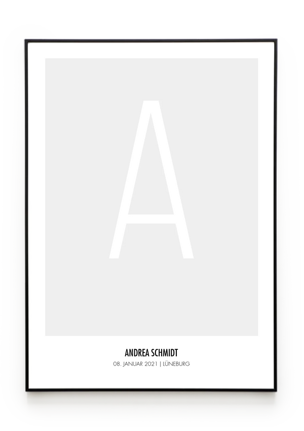 Bilderrahmenschwarzgerade Hochformat