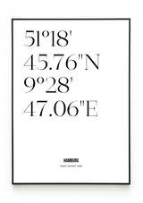 Bilderrahmenschwarzgerade Hochformat