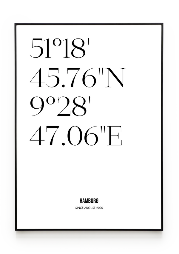 Bilderrahmenschwarzgerade Hochformat