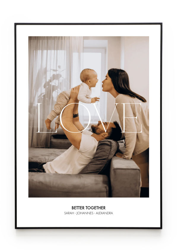 Bilderrahmenschwarzgerade Hochformat