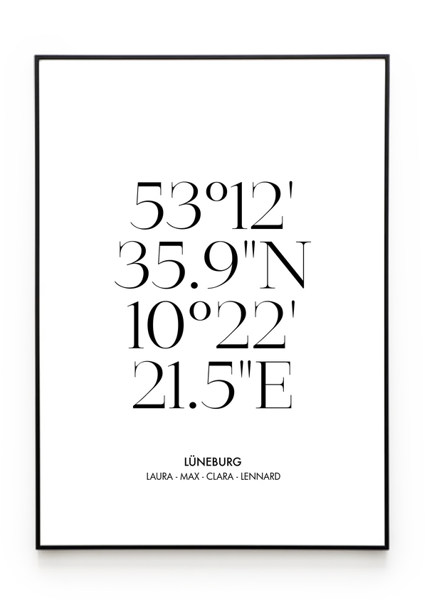 Bilderrahmenschwarzgerade Hochformat