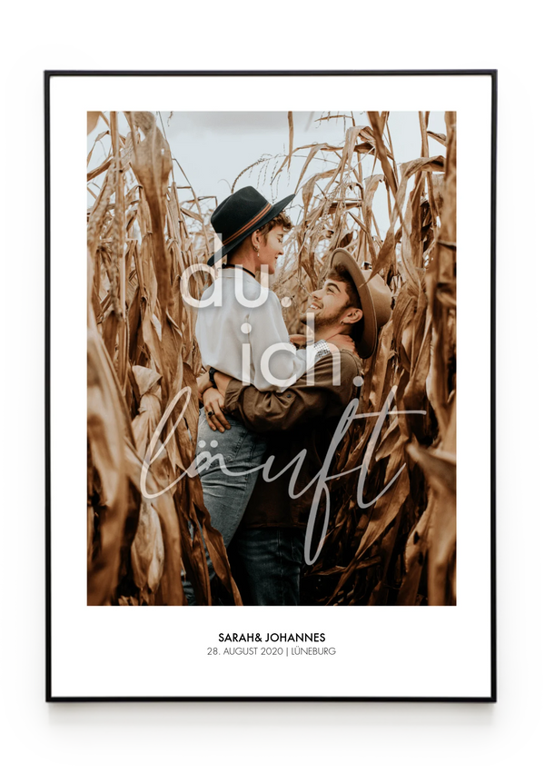 Bilderrahmenschwarzgerade Hochformat