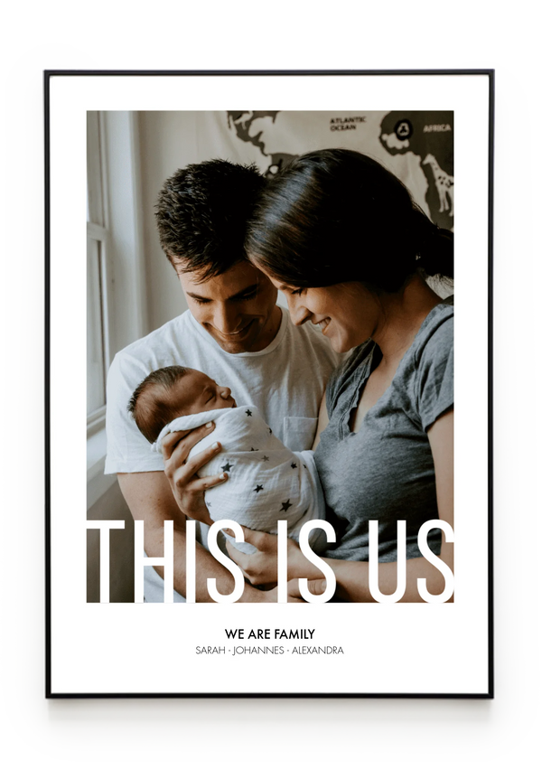 Bilderrahmenschwarzgerade Hochformat