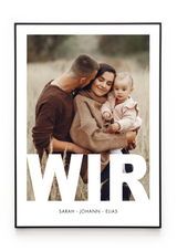 Bilderrahmenschwarzgerade Hochformat