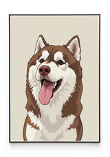 Bilderrahmenschwarzgerade Hochformat